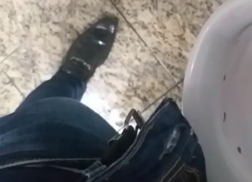 You should never be looking at someone else’s penis in the public toilet.