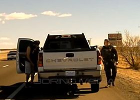 Raw video shows the moment New Mexico officer killed during traffic stop.