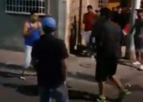 Street fight and chatty judge gets punched in the face.