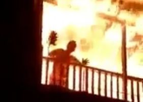 Woman burned alive in Colombia during fire in her apartment.