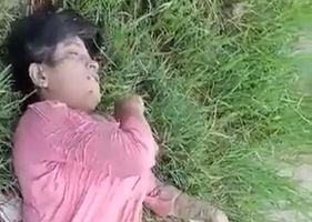Woman killed in India near the river.