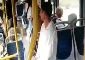Mad man stabs 71 year old on bus for no reason.