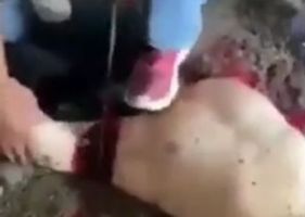 Man being dismembered alive completely by cartel.