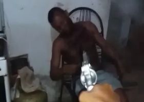 Two men being brutally murdered sitting in a chair somewhere in Brazil – Extremely Brutal.