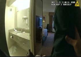 Rape suspect tries to escape the hands of the police by jumping the window that is CLOSED.