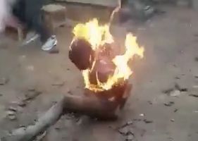 Africa is the only place in the world where burning people alive is a sign of justice. Absurd!