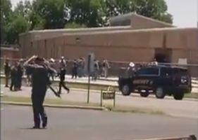 Texas School Shooting: Footage of the immediate aftermath at Robb Elementary School in Uvalde, Texas.