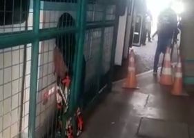 Young woman dies pressed by the bus.