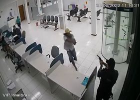 Thief is shot to death by security guard in Brazil.