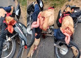 Terrible motorcycle accident Photo 0001
