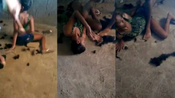 Woman brutally beaten by men probably members of a criminal faction in brazil Photo 0001 Video Thumb