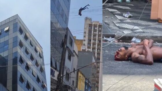 Man throws himself from building and kills himself in brazil the fall is terrible Photo 0001 Video Thumb