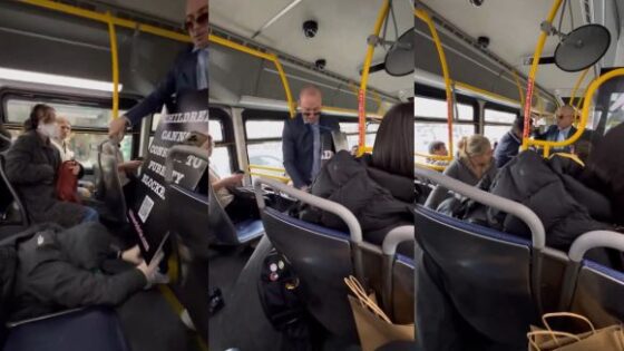 Alleged trans attacks billboard chris then begs chris to stop hurting him in a bus Photo 0001 Video Thumb