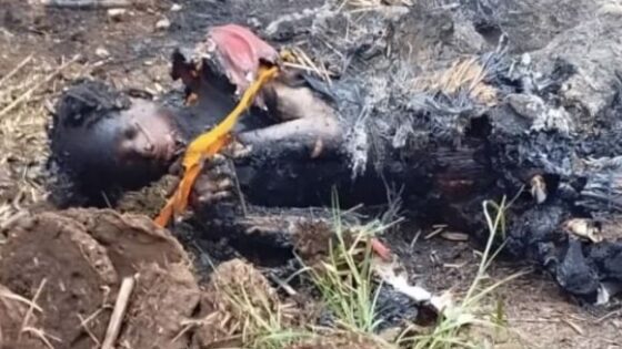 Roasted remains of woman burned alive to death in india Photo 0001 Video Thumb