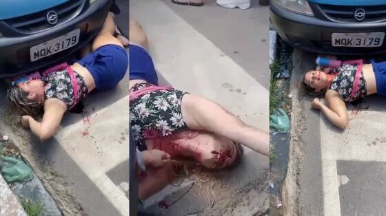 Woman slowly dying after allegedly being used as a shield by her alleged husband when he was attempted to be murdered in brazil Photo 0001 Video Thumb
